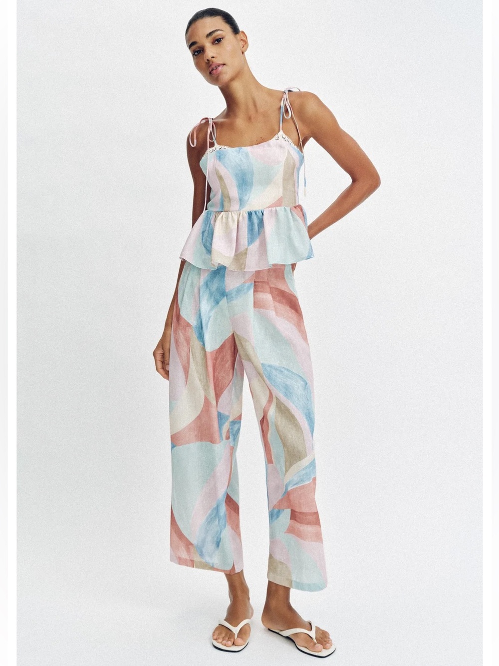 Zara top and bottom outfit